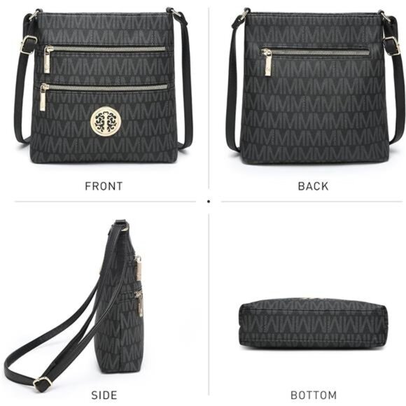 Crossbody Bags for Women Multi Pocket Crossbody Purses Trendy Vegan Leather - Picture 3 of 7